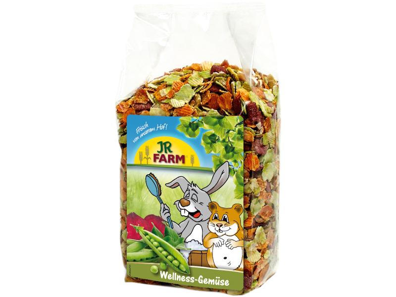 JR Farm Wellness Gemüse, 600 g Ergänzungsfuttermittel für alle Nager und Zwergkaninchen