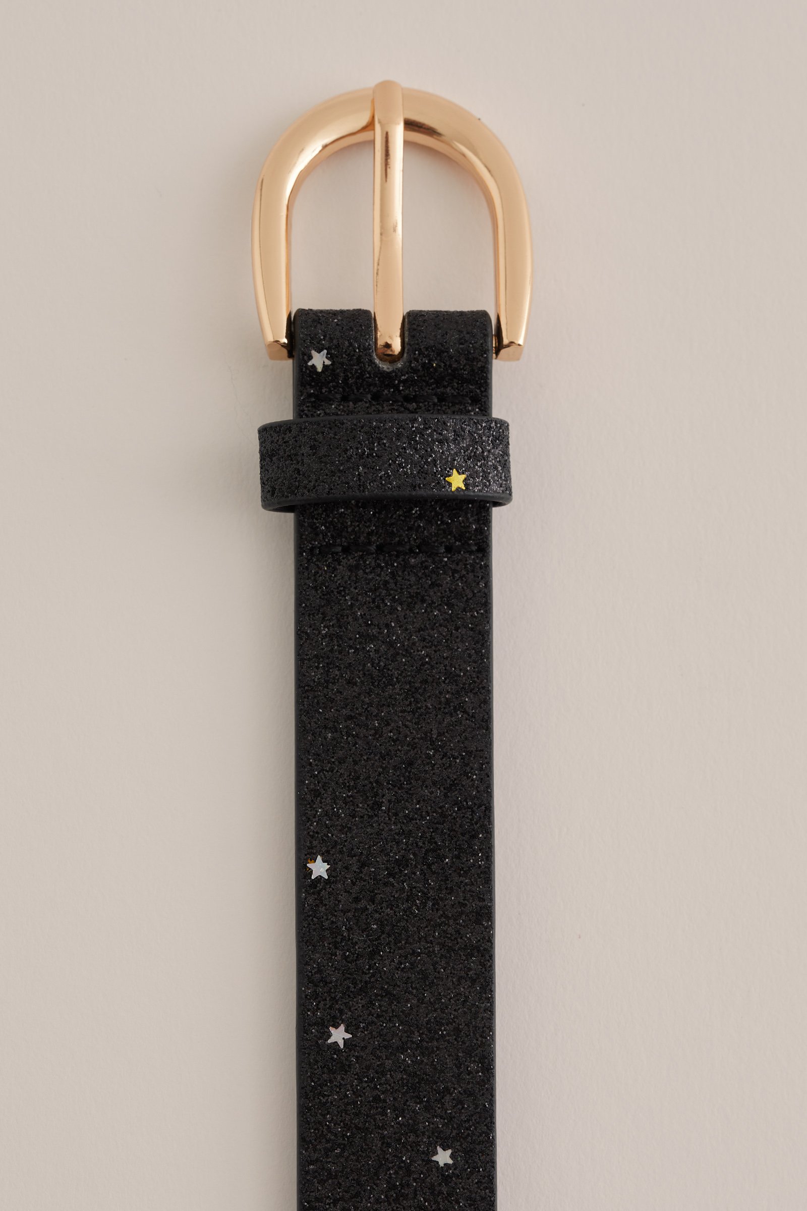 Meisjes riem met glitter WE Fashion Zwart