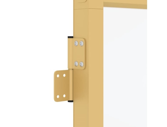 VIDAXL - Porte verre Porte intérieure mince doré 76x201,5 cm verre trempé alumini...