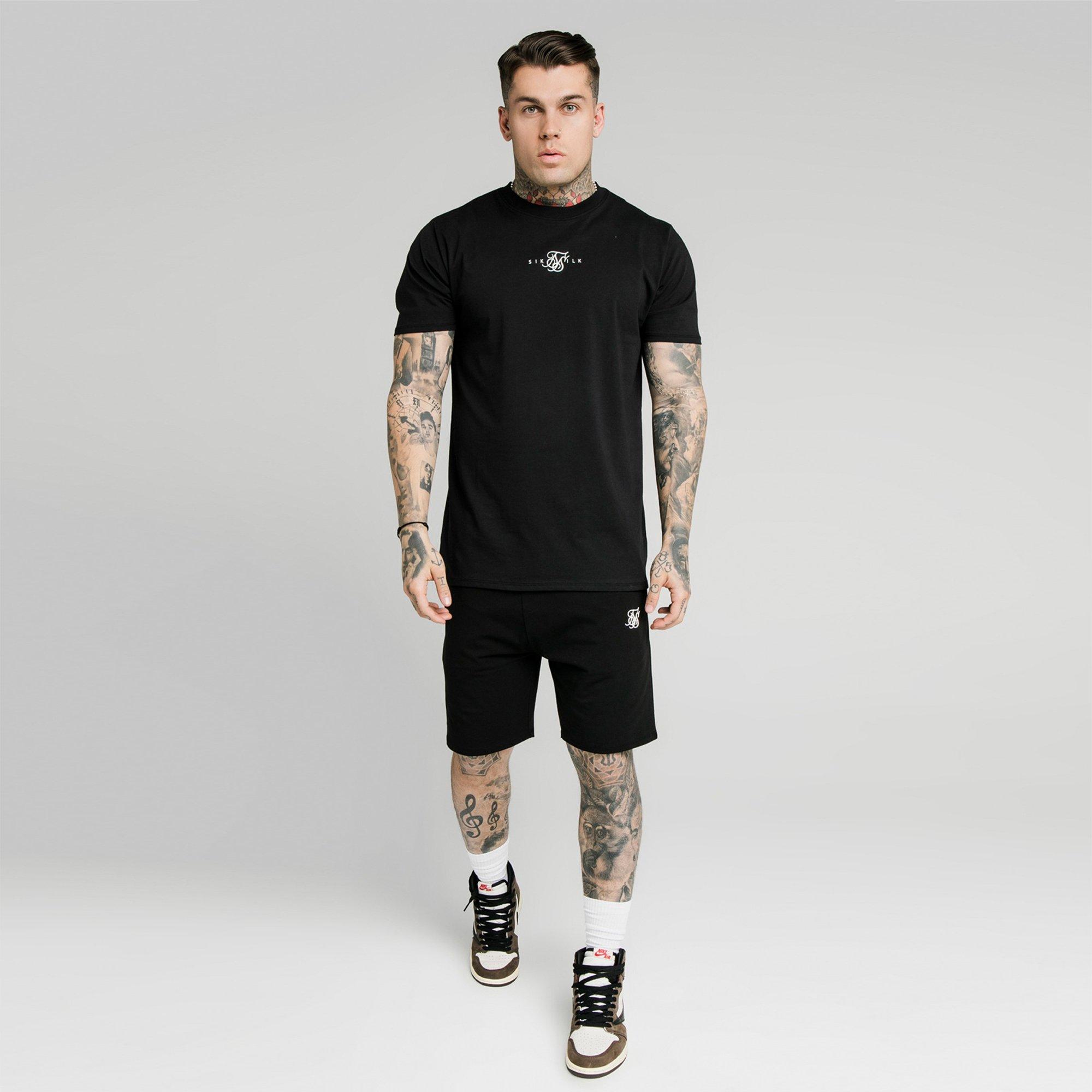 SikSilk Logo Shorts Mens