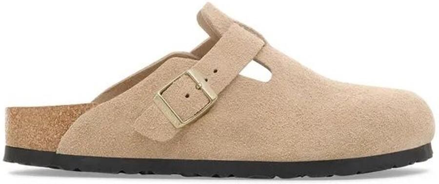 BIRKENSTOCK Instappers Boston Bs Maat: 35 Materiaal: Suède Kleur: Beige