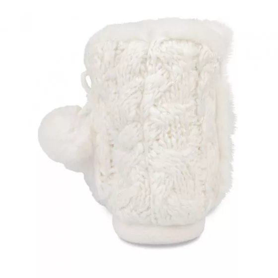 Chaussons bottines BLANC MERRY SCOTT