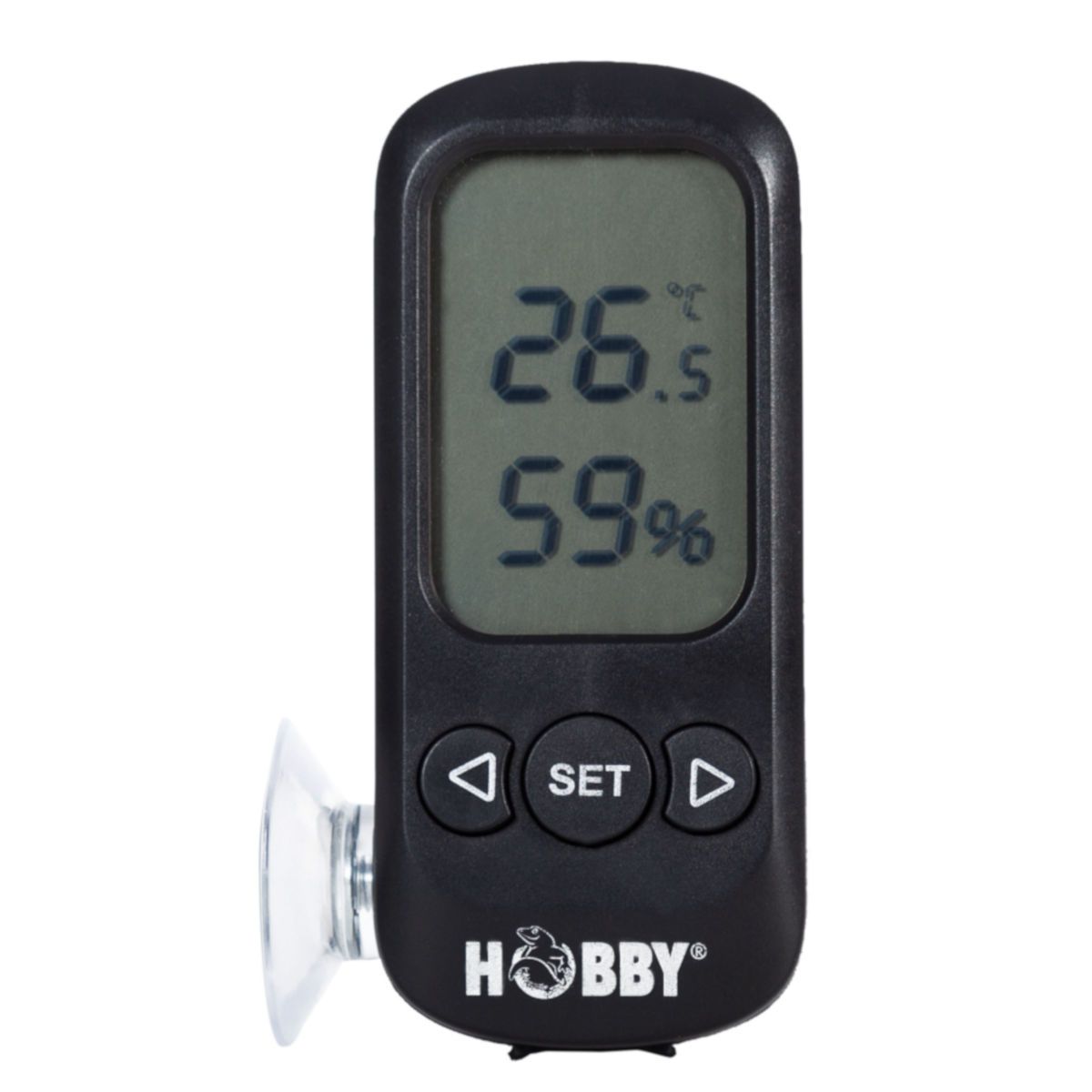 Hobby Terra Check - digitales Hygro- & Thermometer mit Saugnapf