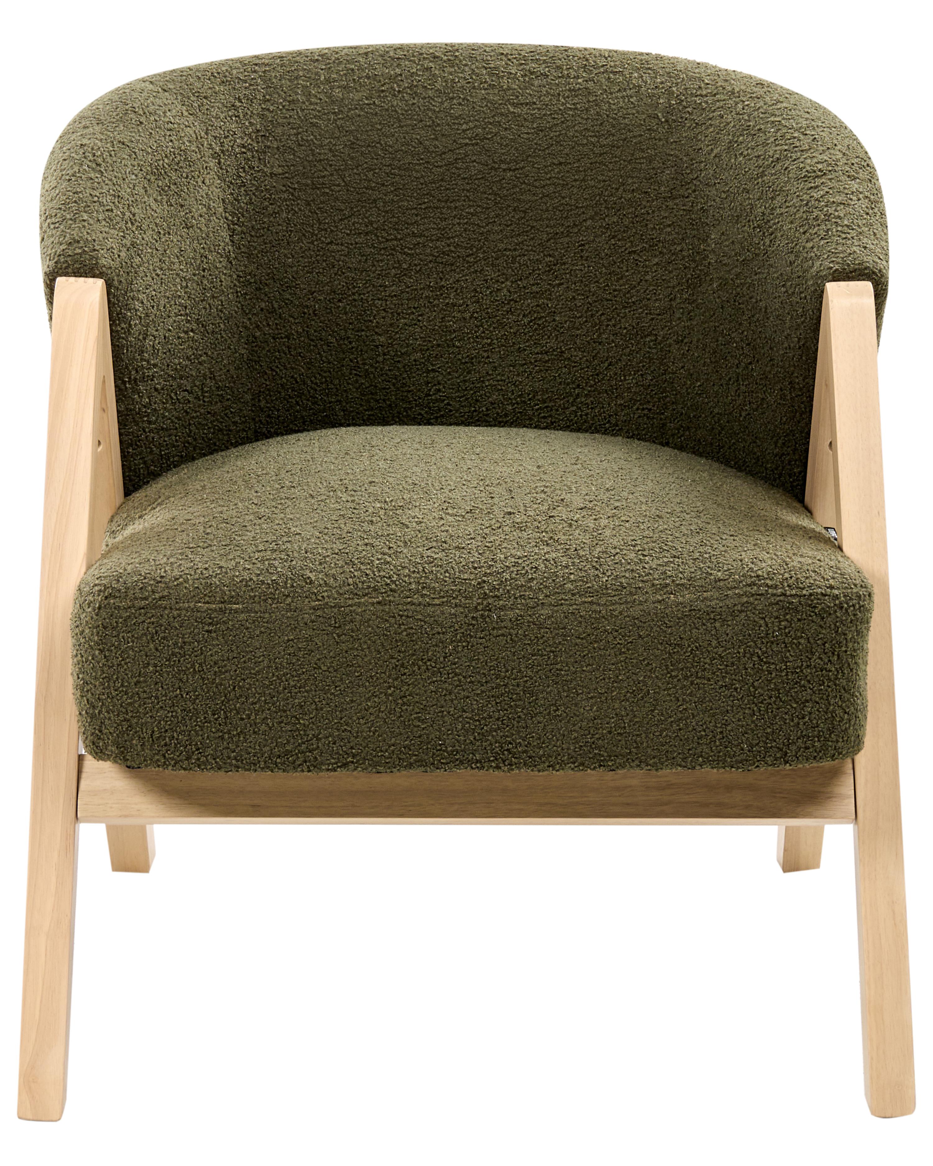Fauteuil SKEI Bouclé Donkergroen