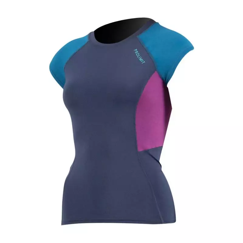 Lycra femme PROLIMIT PureGirl Rashguard Shortarm Navy/Blue