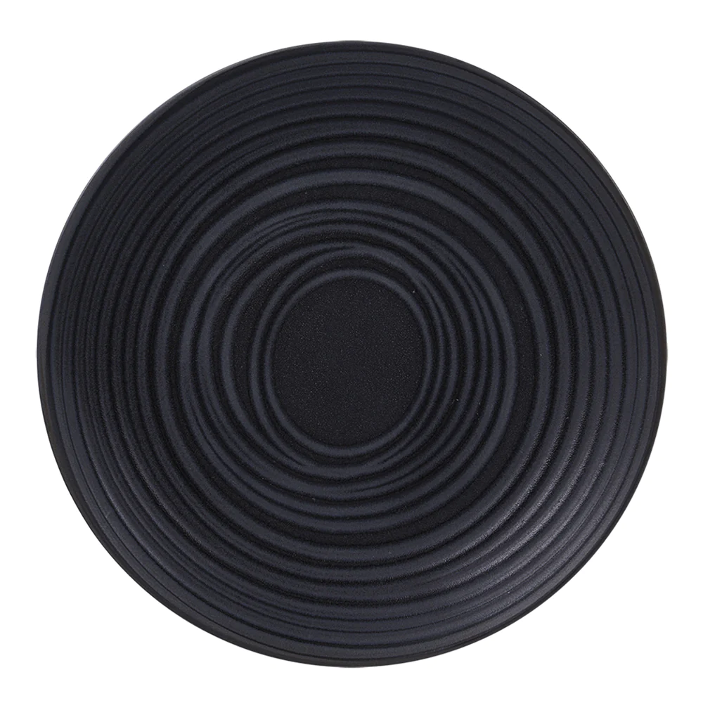 Assiette plate Moon noir 27 cm (lot de 6) Table passion