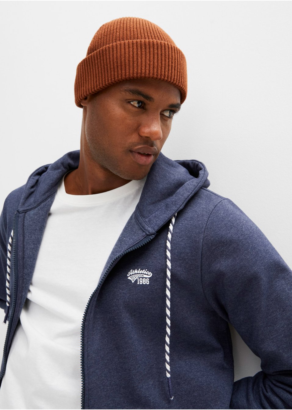 Gilet sweat à capuche coupe confort