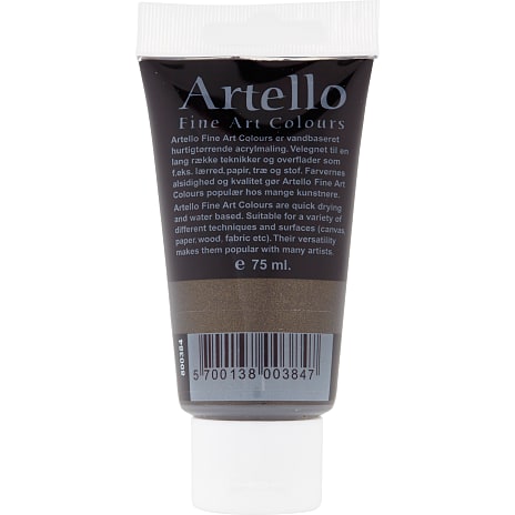 Artello akrylmaling 75 ml - Pearlized Black