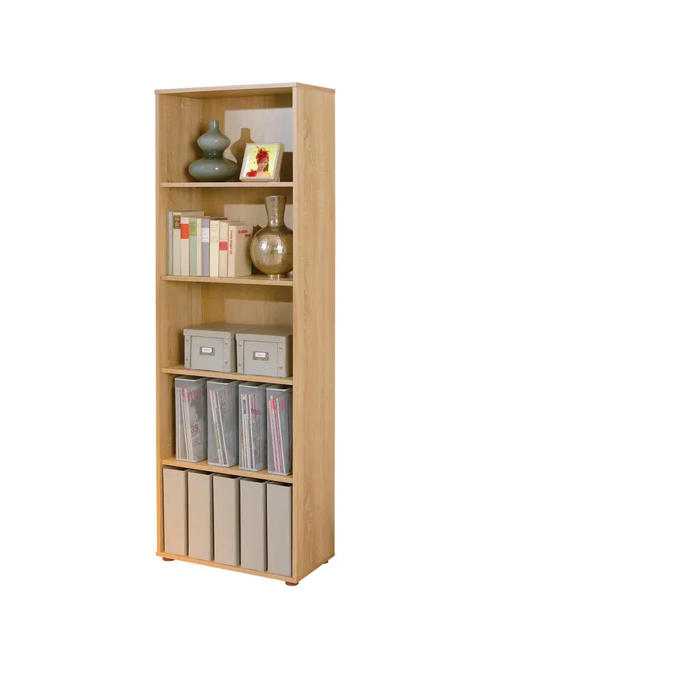 Hioshop Parim wandkast 5 ruimtes Sonoma eiken decor
