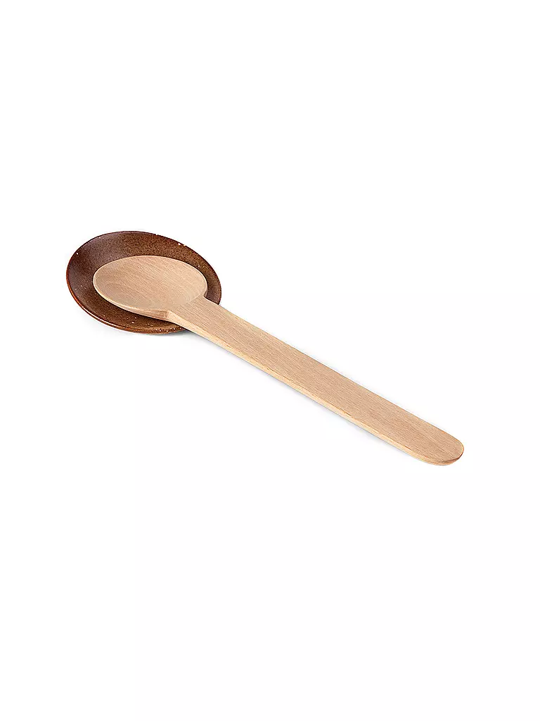FERM LIVING Resting Spoon Set braun