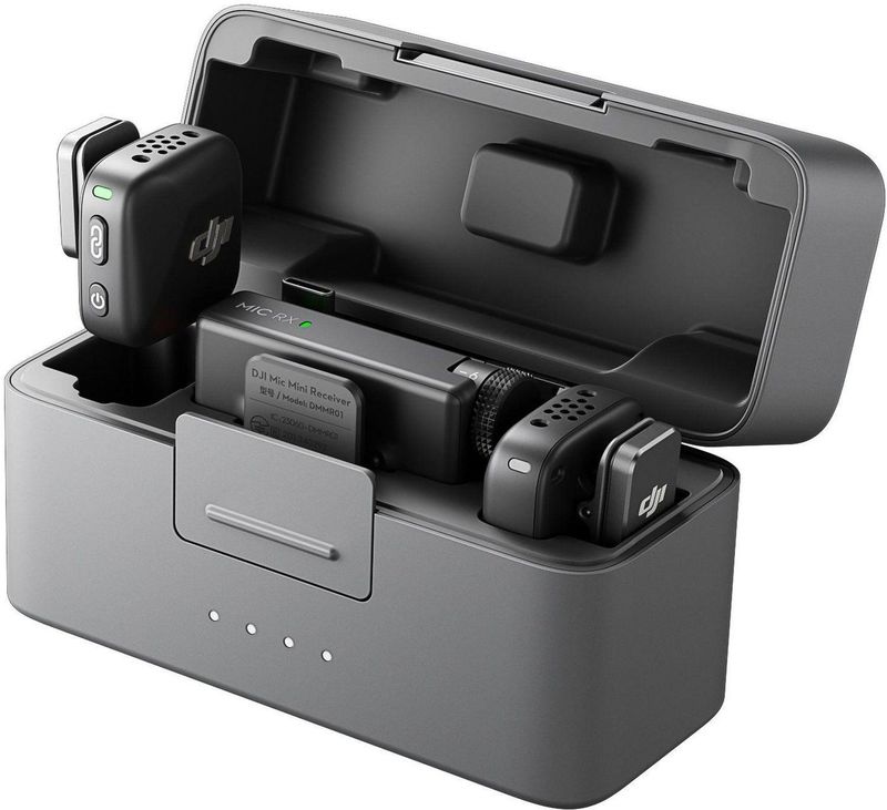 DJI - Mic Mini - Microfoon - Zwart - Draadloos - Inclusief Oplaadetui