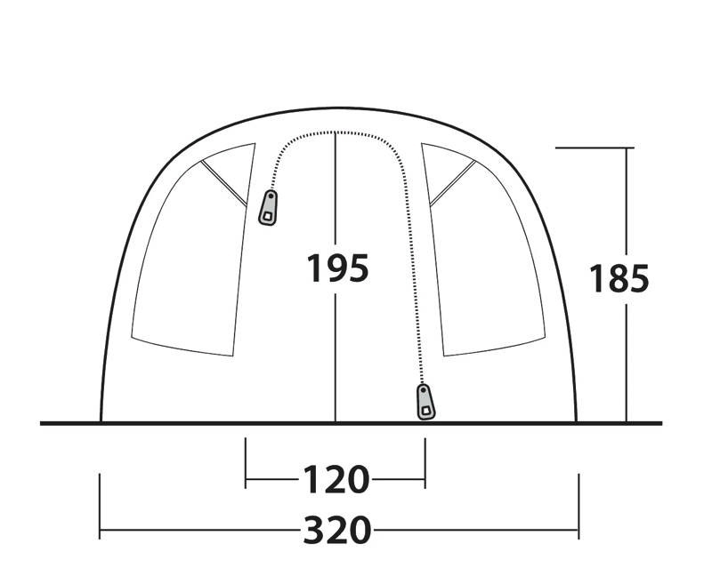 Outwell Tunnelzelt Denver 5 für 5 Personen