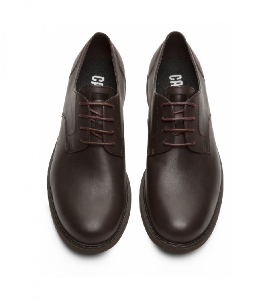 Sapatos de couro marrom Camper Neuman