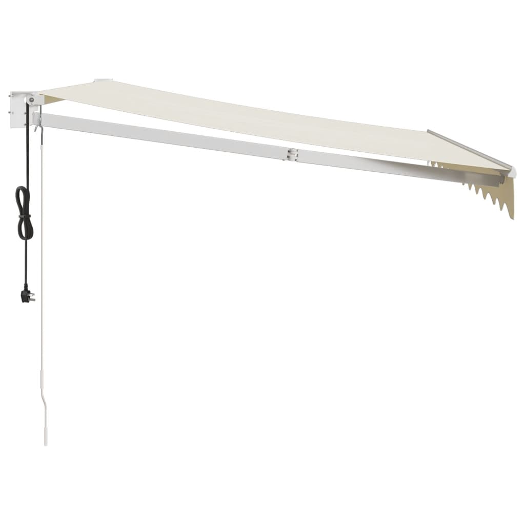 Auvent rétractable automatique crème 3,5x2,5 m