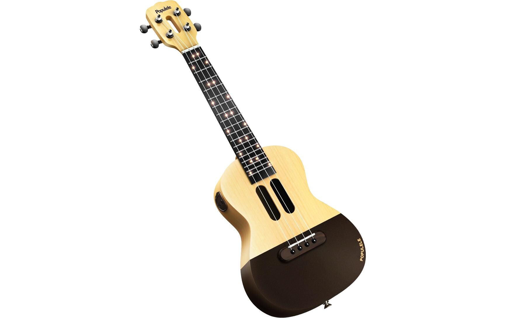 Ukulele Populele U1<br>Smart-Ukulele mit LED-Anzeige-System