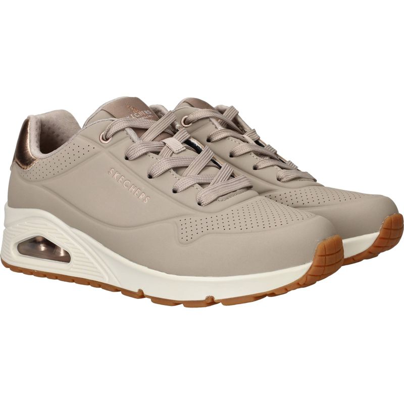 Skechers Uno Golden Air Sneakers Taupe Dames