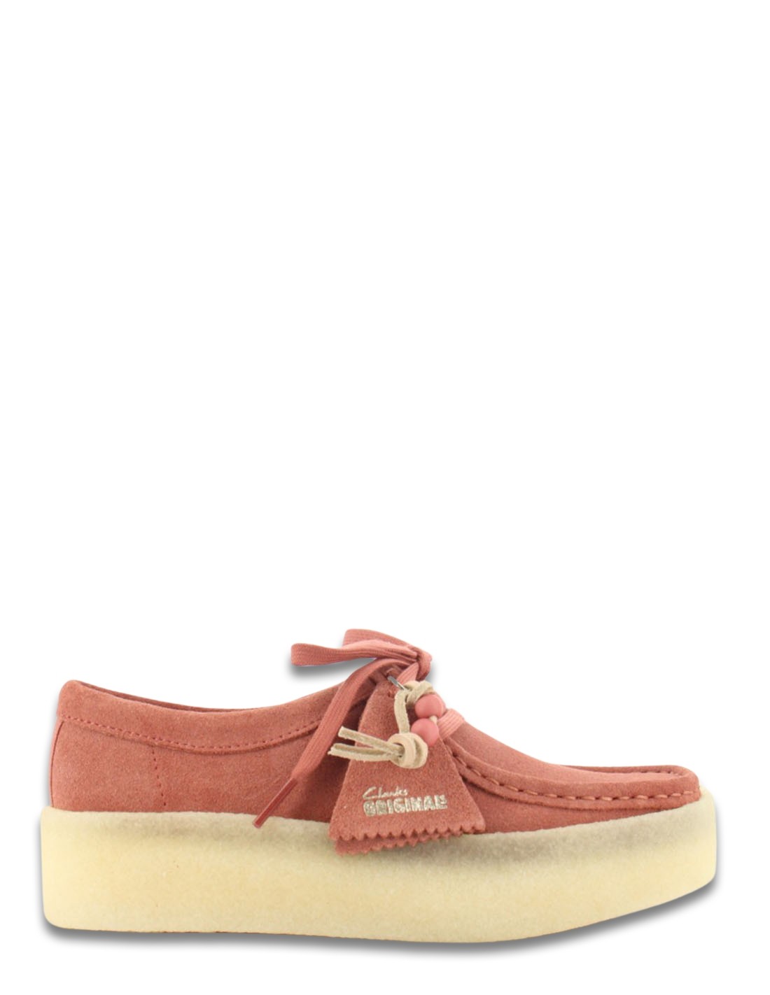 clarks Derbies Femme Wallabee Cup Terracotta Daim