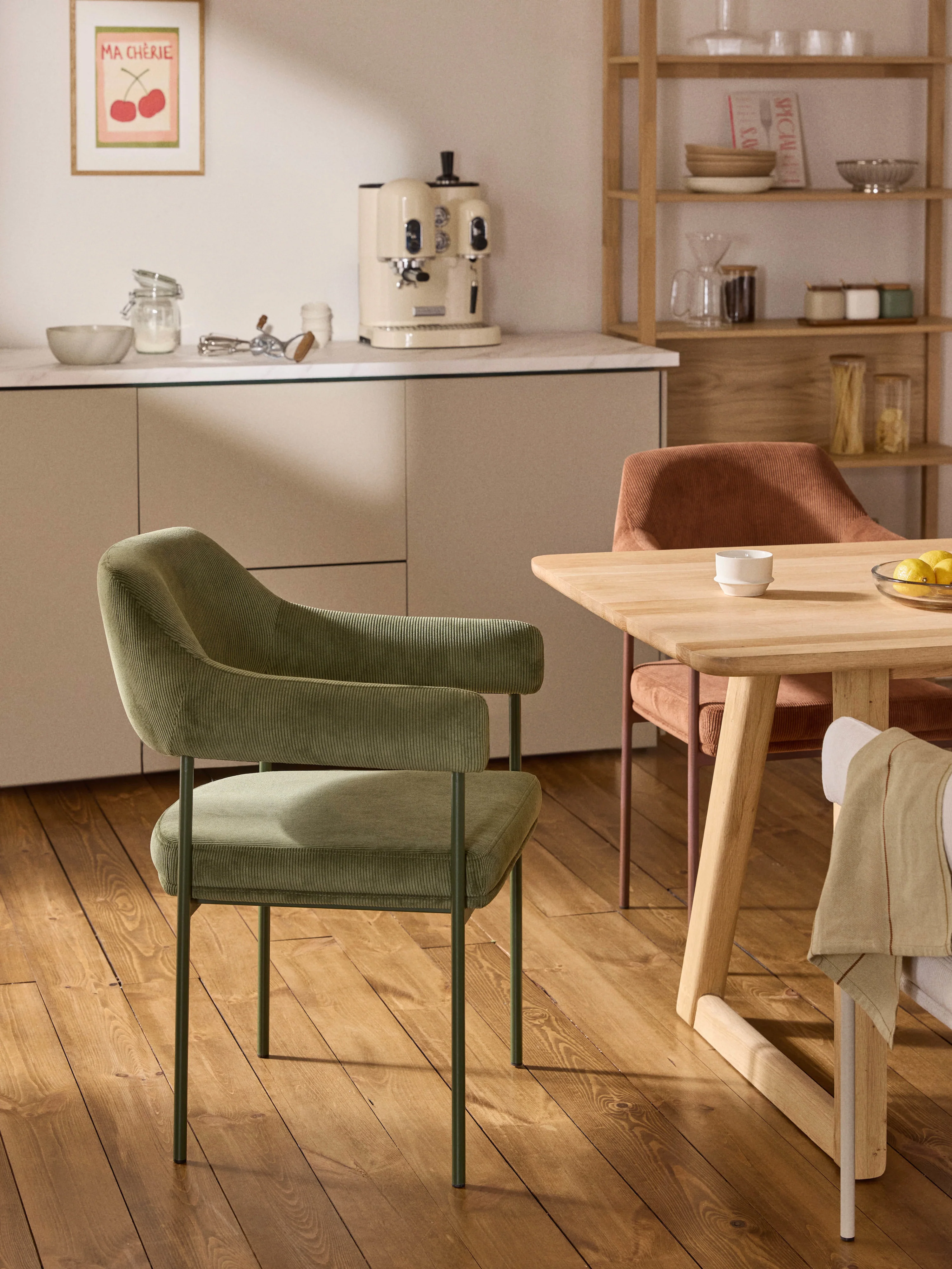 Corduroy fauteuil Zoe