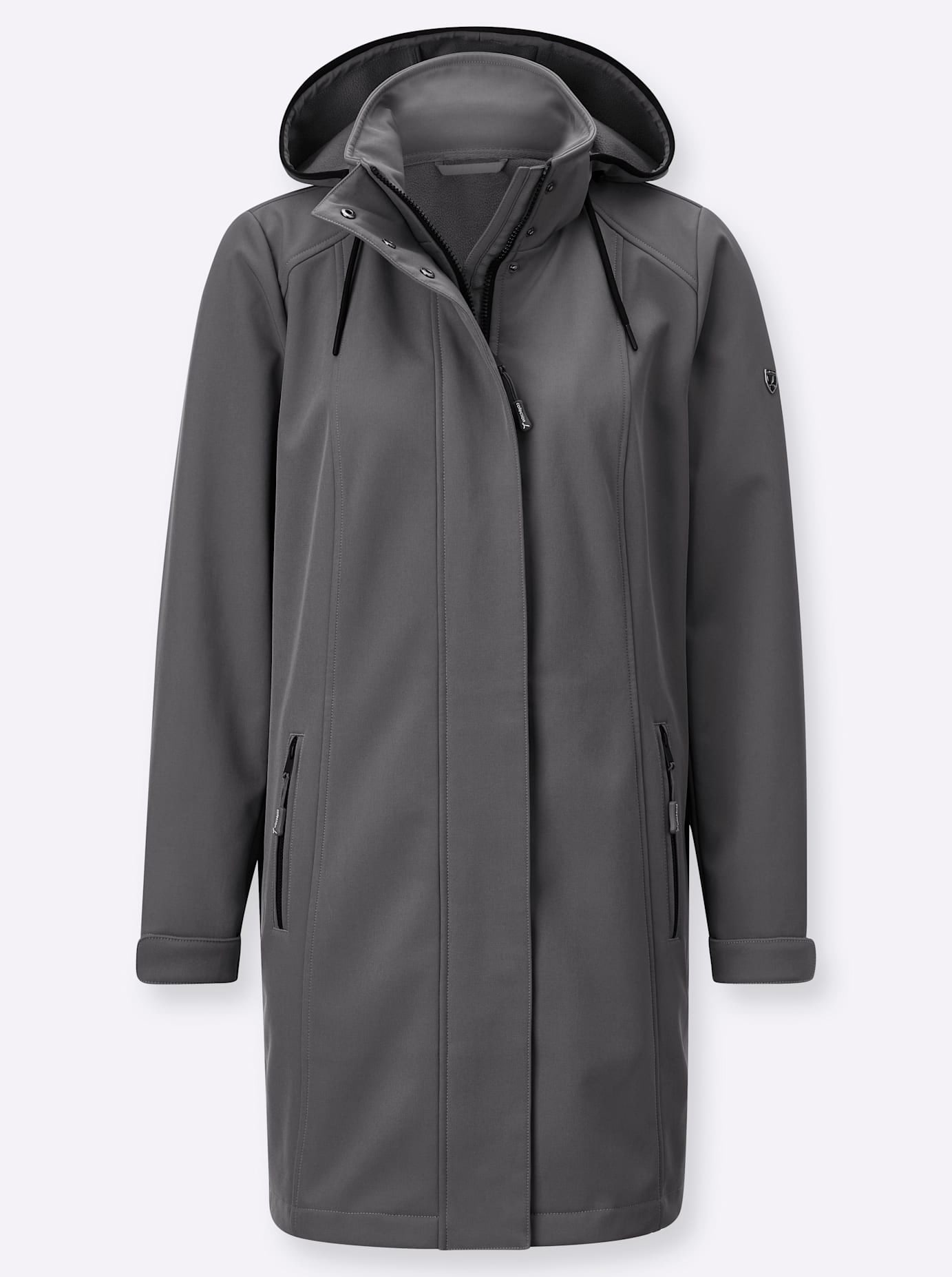Casual Looks Softshelljacke mit Kapuze