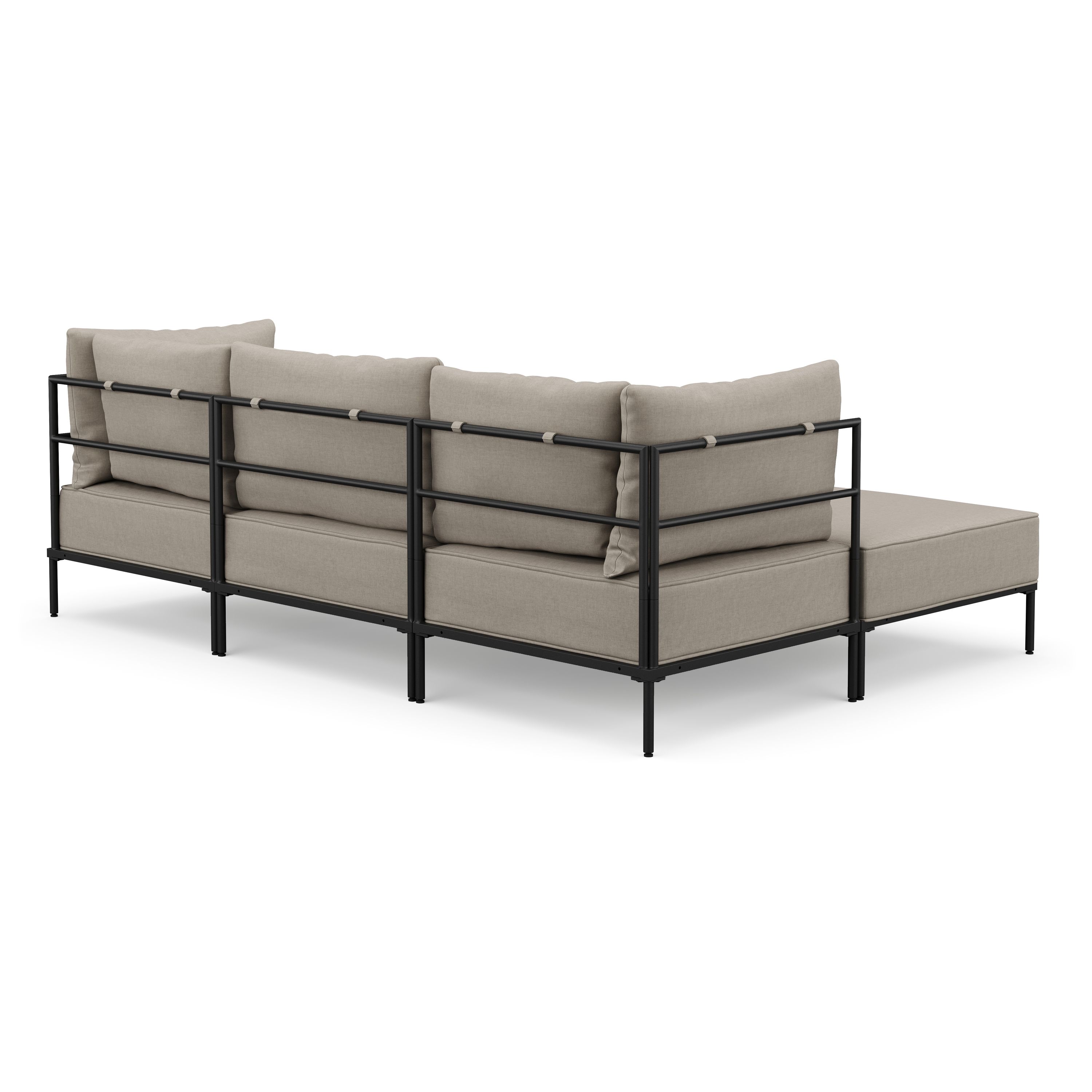 Ecksofa ETHAN 3-Sitzer greige