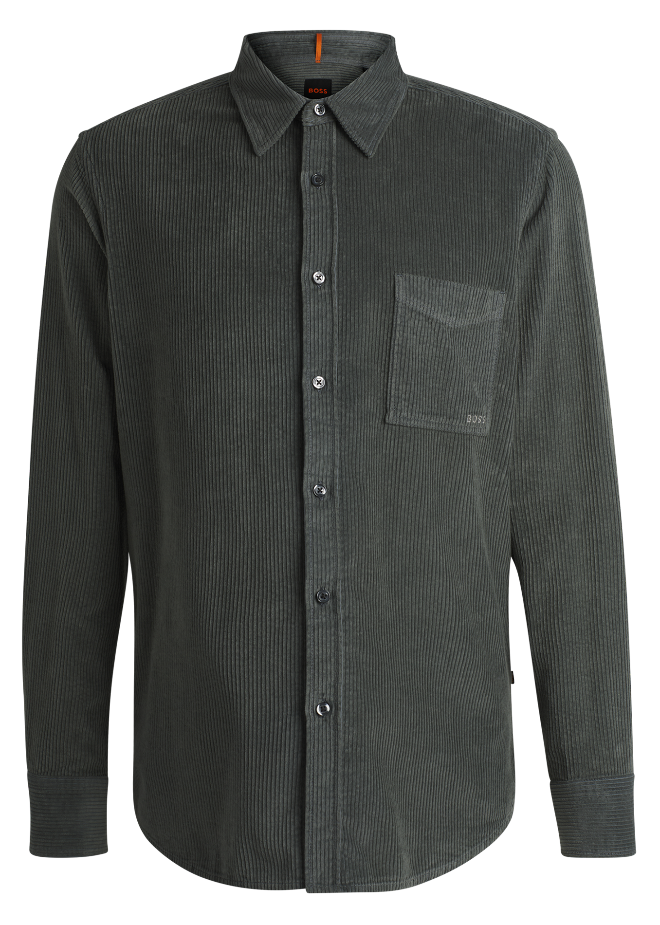 Chemise col classique en coton | Argent