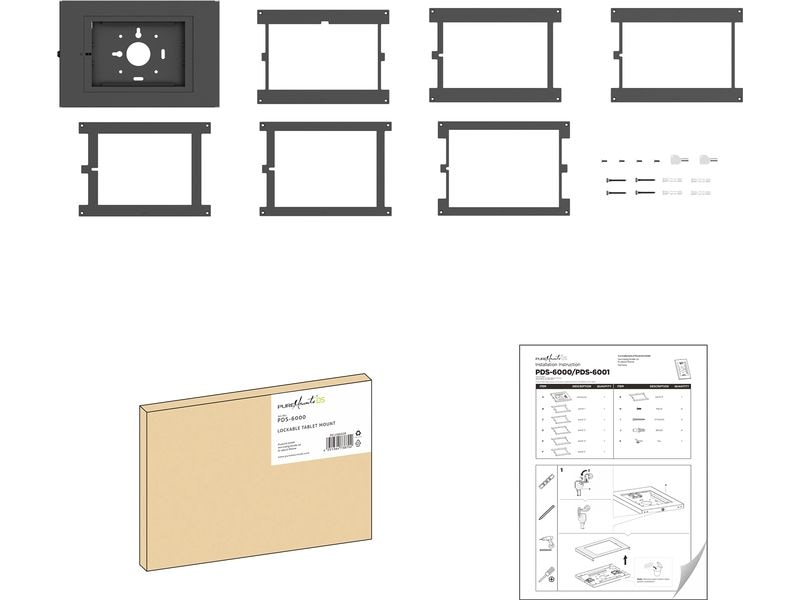 PureMounts Halterung PDS-6000 Abschliessbare Tablet-Halterung