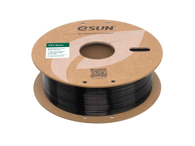 eSun Filament PET Basic Schwarz 1.75 mm 1 kg PET Basic Filament