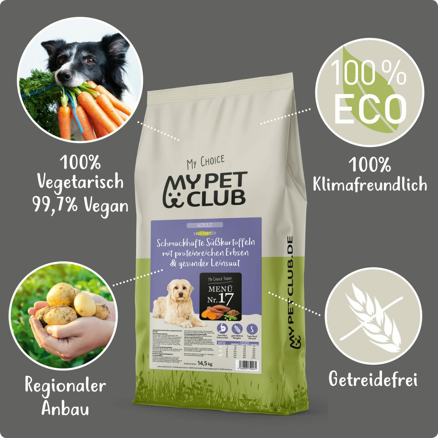 MyPetClub vegan/vegetarisches Hundefutter