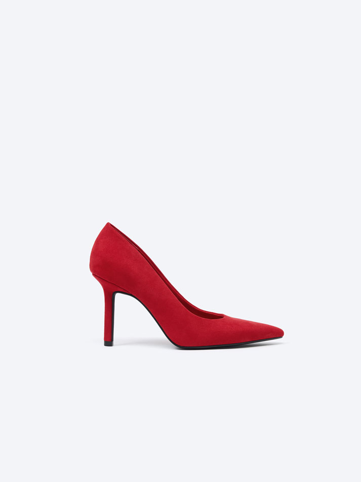 Sapato de salto baixo - Vermelho