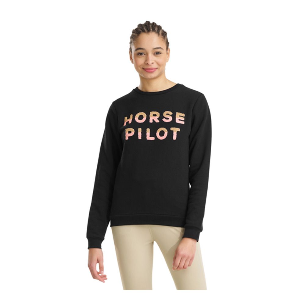 Horse Pilot TEAM SWEAT-SHIRT - Sweat Femme black