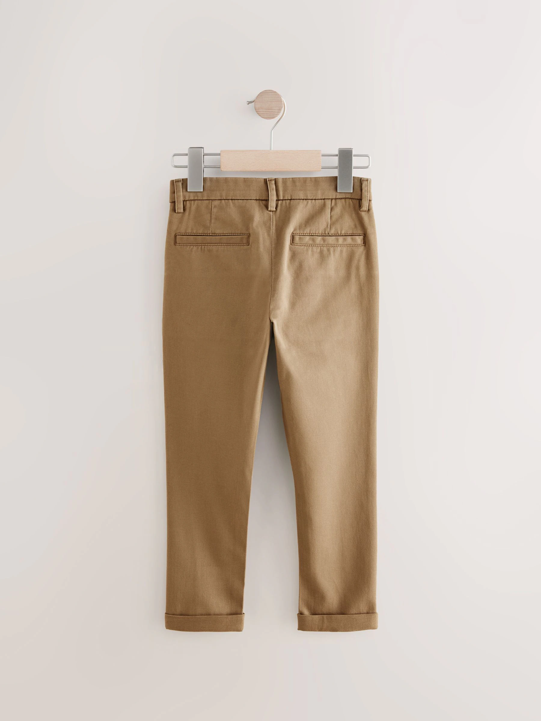 Lichtbruin - Stretchy chino's (3-17jr)