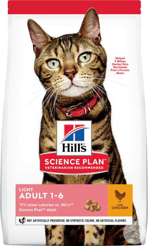Hill's Science Plan Feline Adulte Light Au Poulet 1,5kg
