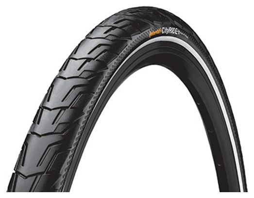 PNEU VTC URBAIN 700 X 47 (29 x 1 75) CONTINENTAL CITYRIDE NOIR TR (47-622) FLANC REFLEX