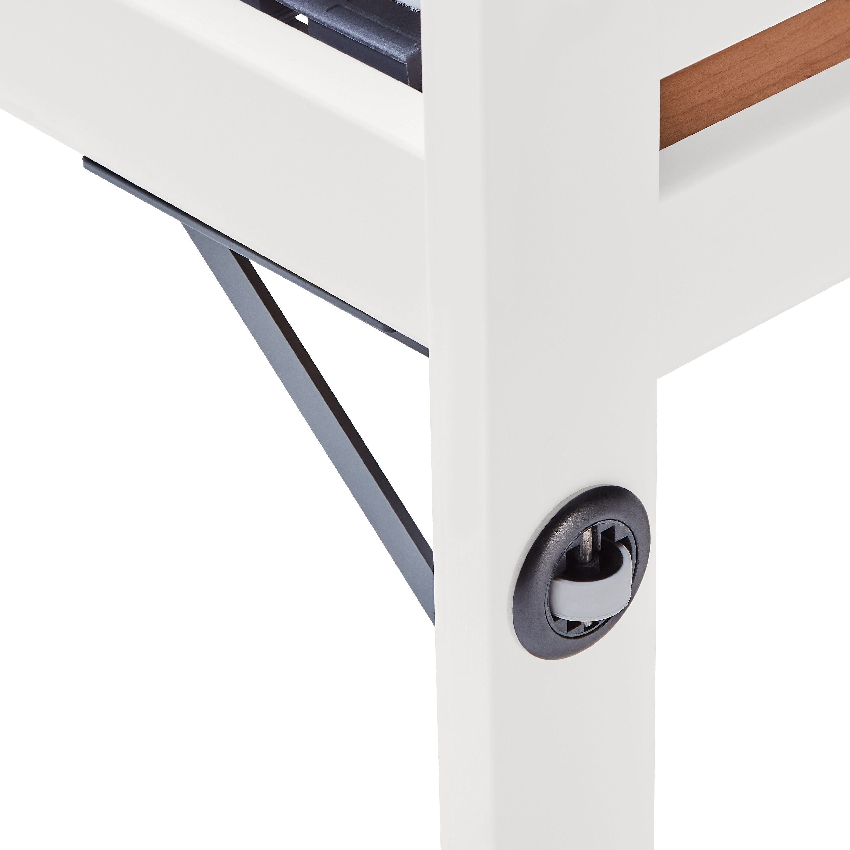 DOPPIO Doppelbett - Weiss / B: 90.0 cm x T: 200.0 cm x H: 51.8 cm