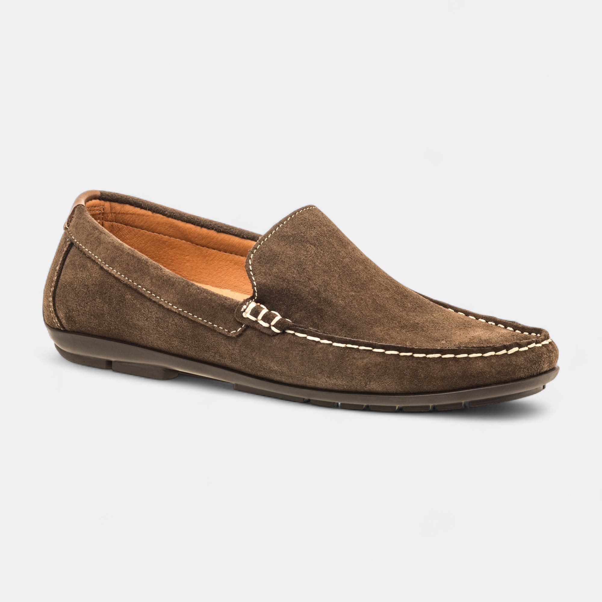 Mocassins Homme en cuir taupe