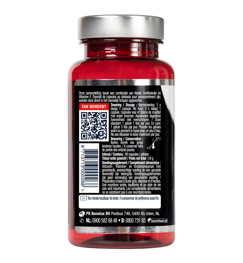Lucovitaal Visolie & Knoflook (90 capsules)