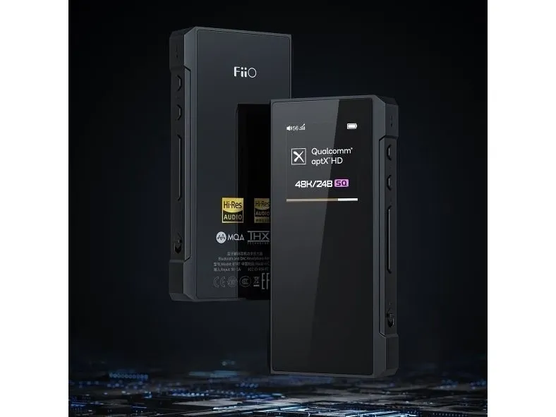 FiiO BTR7, 3,5 mm, AAC, SBC, 0,00055%, QCC5124, SBC, AAC, aptX, aptX-LL, aptX-HD, LDAC, Sort