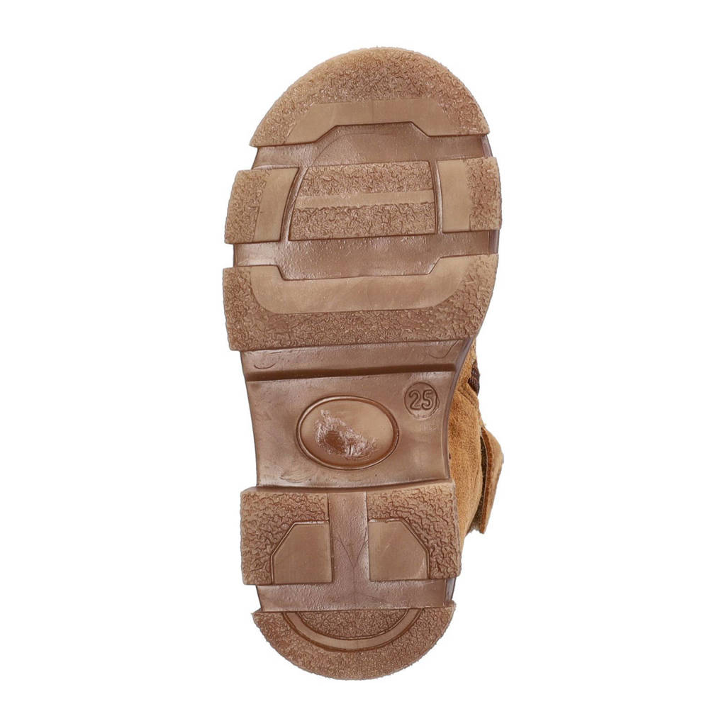 Nelson Kids suède enkelboots cognac