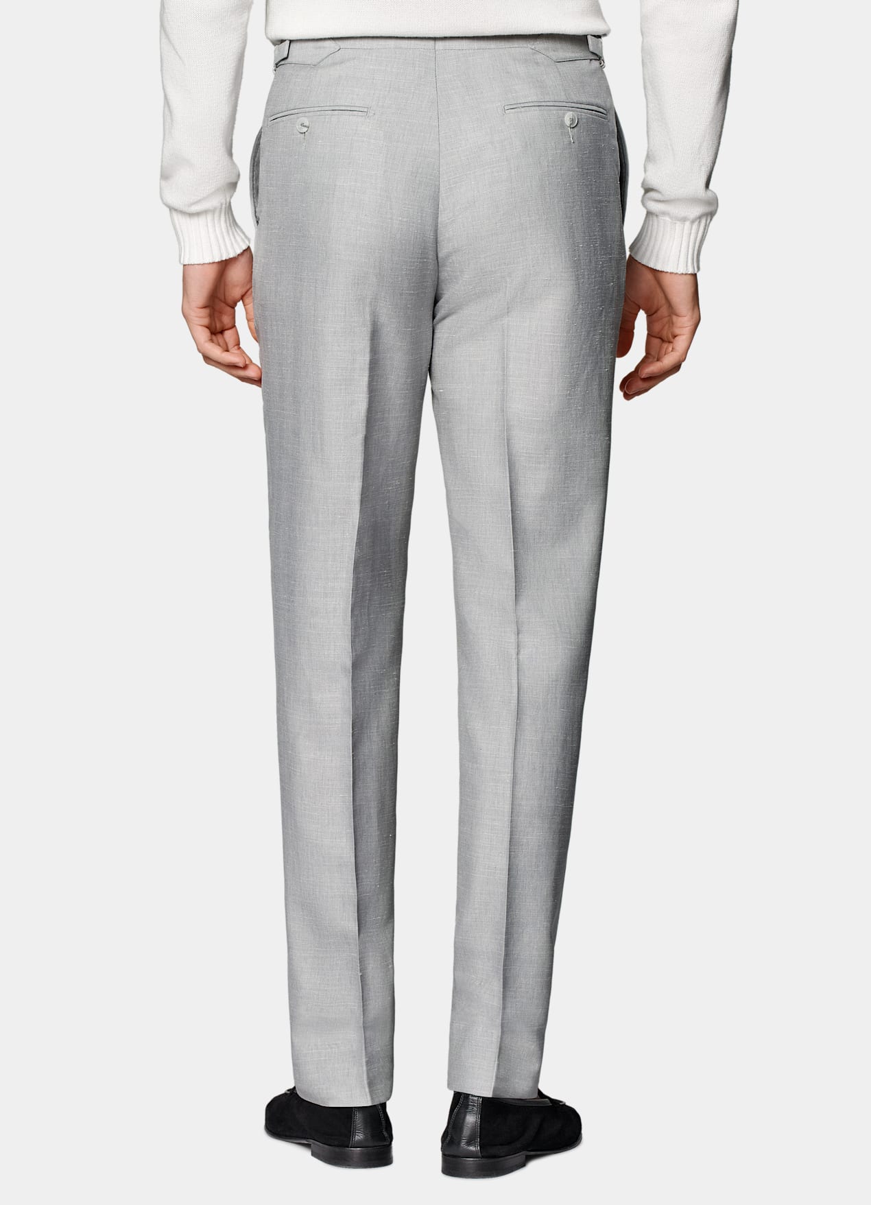 Costume Havana coupe Tailored gris clair