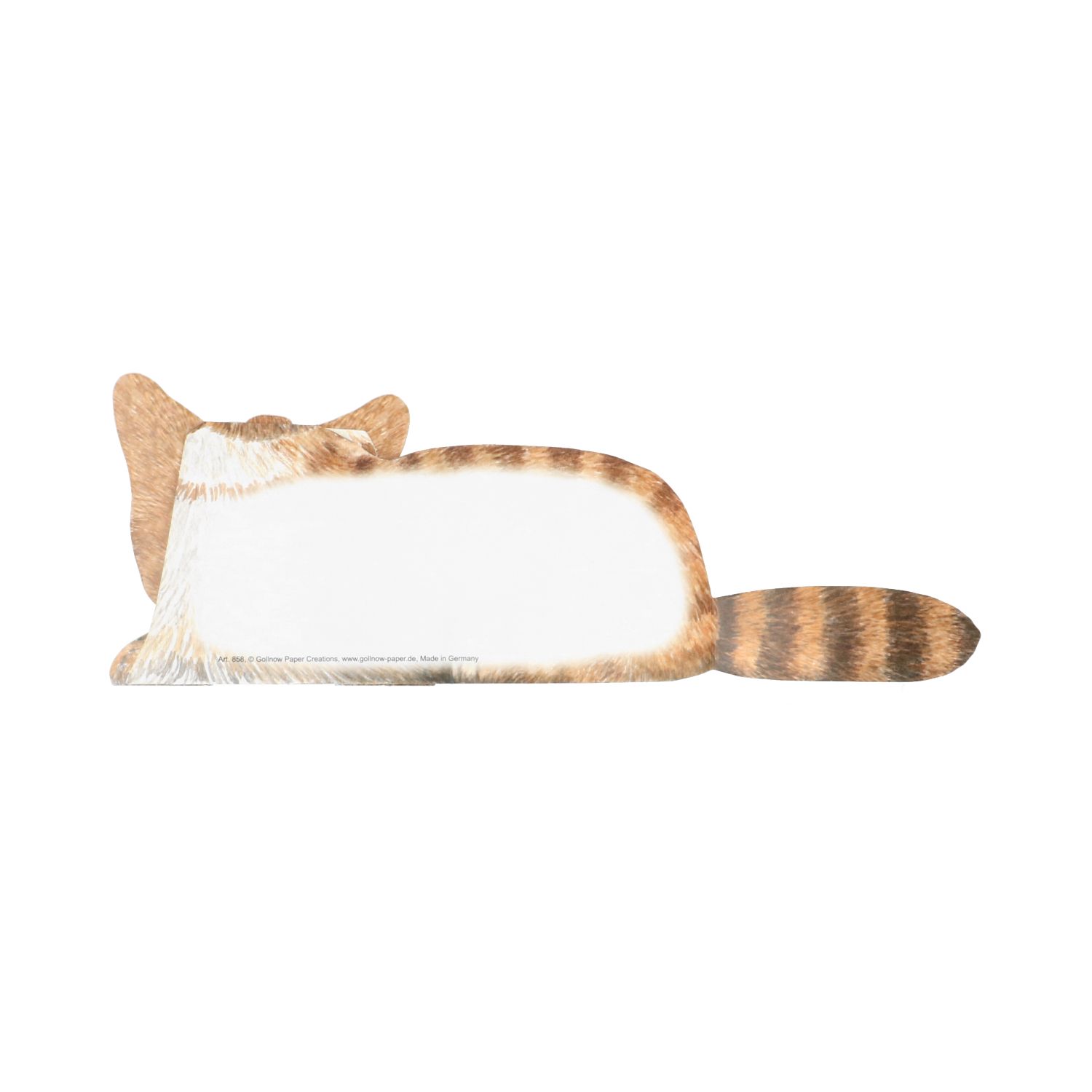 Kaart 3D met envelop, kat