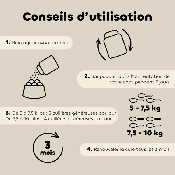 Biovetol - Alimentaire Bien-Être - Poudre Alt'vers Grand Chat Bio >5kg - 100g