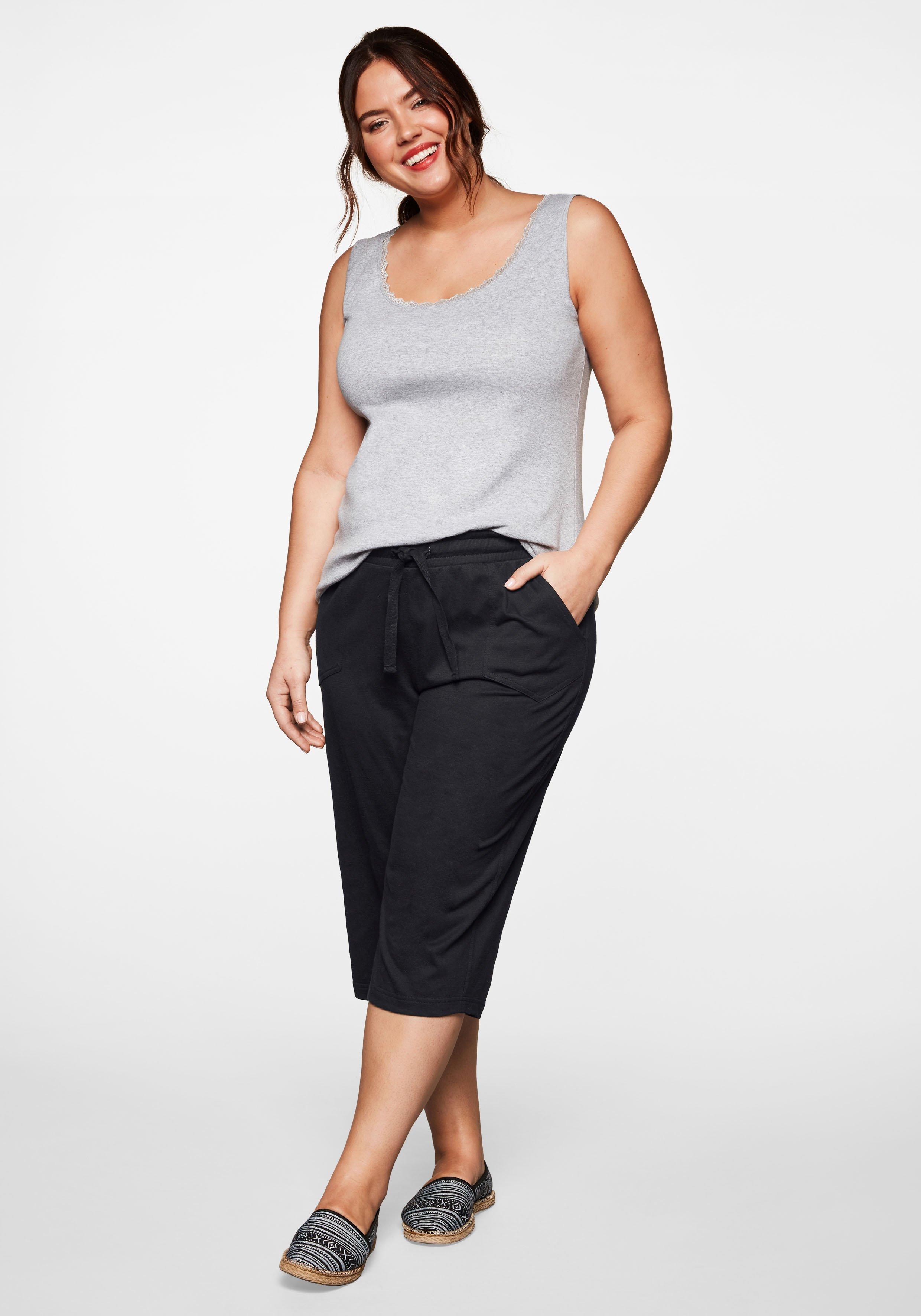 3/4-Hose mit Schlupfbund, aus Jersey