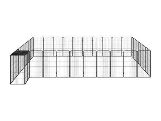 Parc pour chien 42 noire 550 x 500 x 100 cm 02_0043644