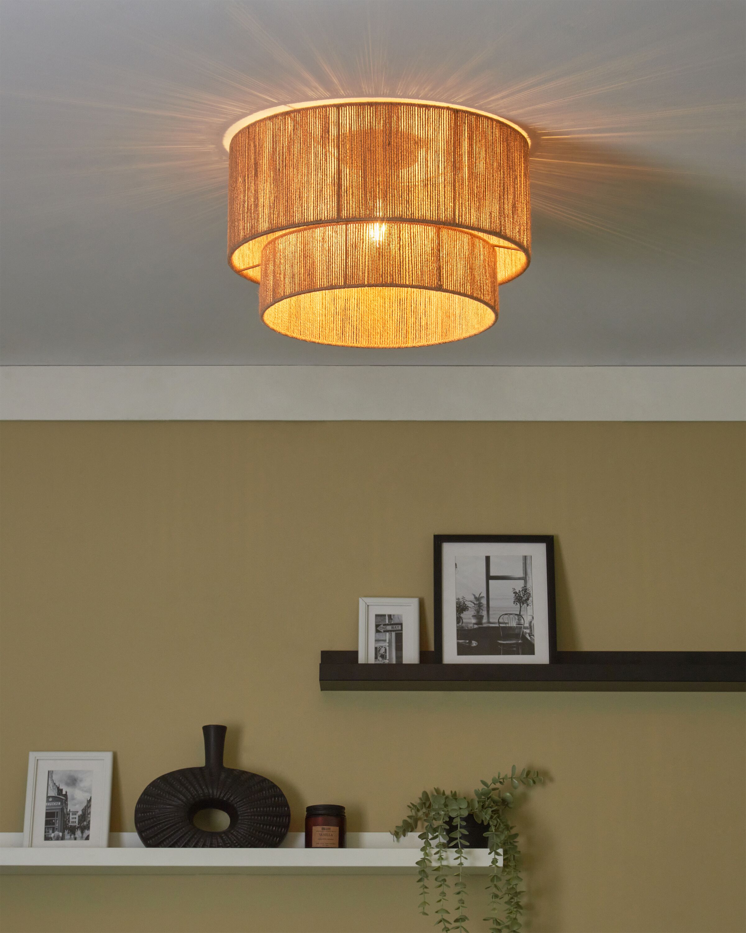 Beliani - DORING - Hanglamp - Natuurlijk - Jute