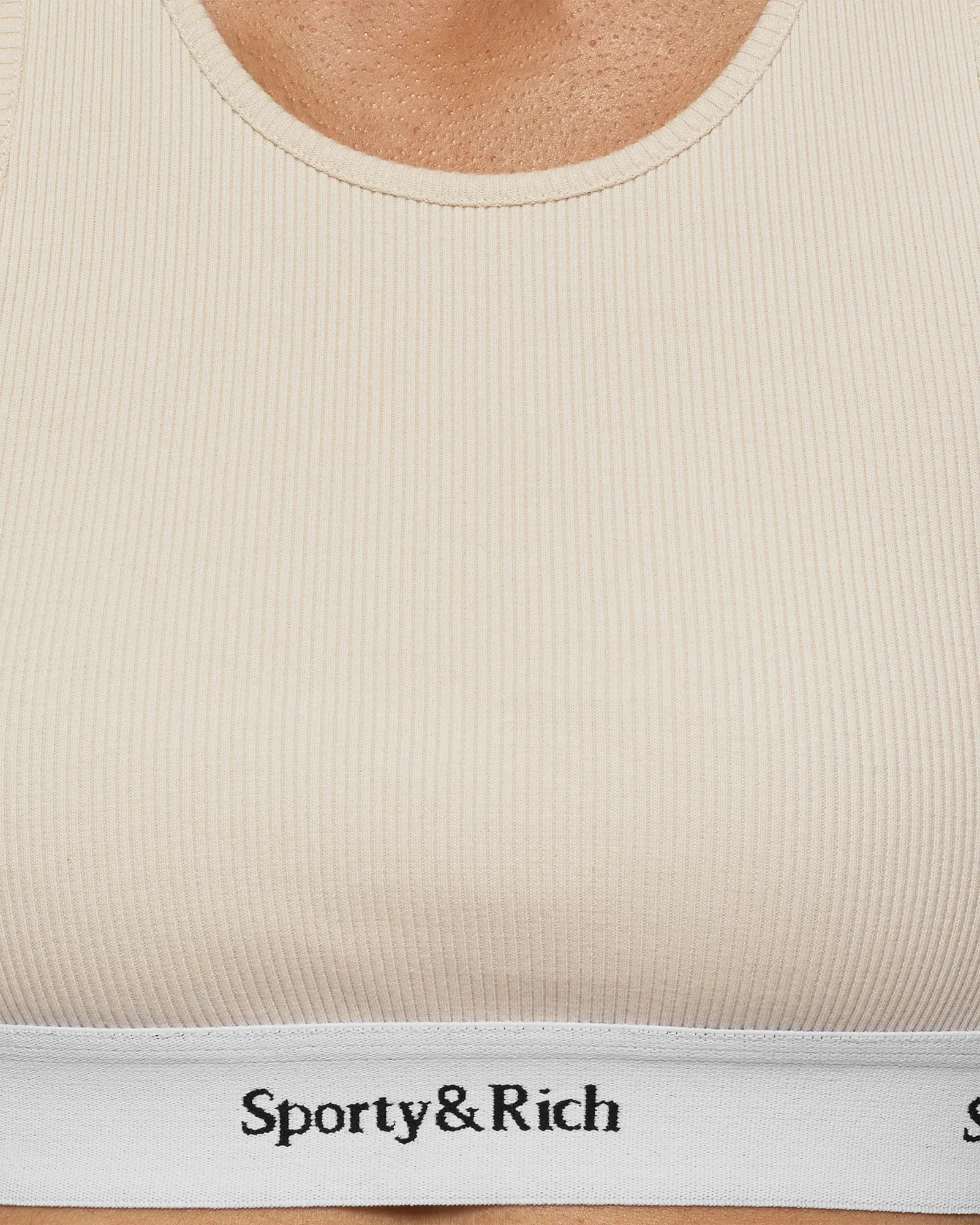 Sporty & Rich Serif Logo Cropped Tank