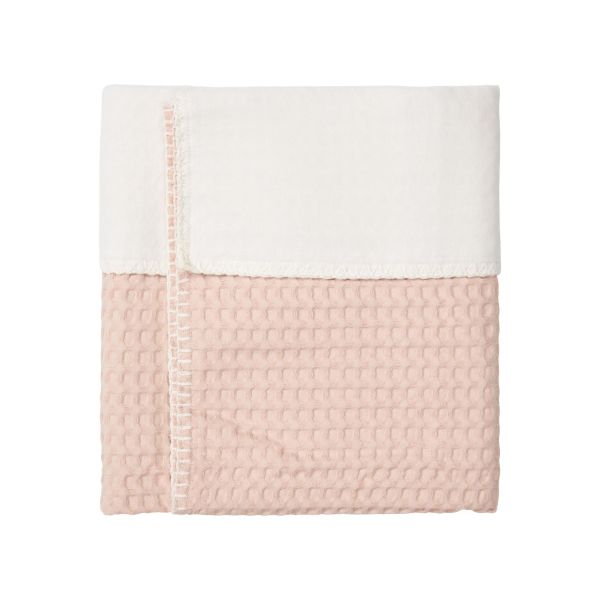 Koeka Amsterdam Wafel Wiegdeken - Cotton Fleece - Rosa Salt