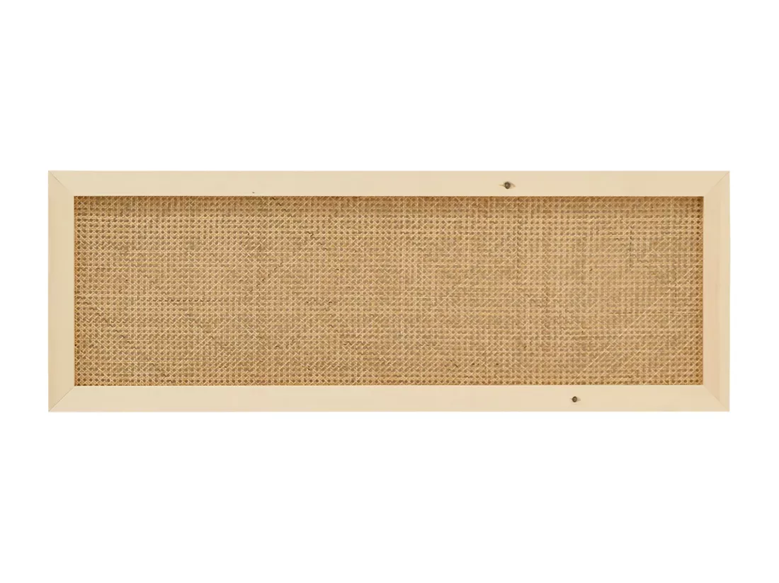 Tête de lit en bois de pin et cannage couleur naturelle 160x60cm - ELLEN CANNAGE - DECOWOOD
