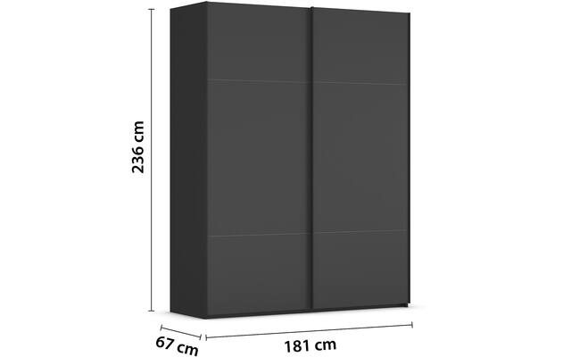 Kledingkast Finca Mat Glas