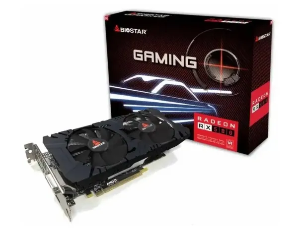 Biostar VA5815RQ82, Radeon RX 580, 8 GB, GDDR5, 256 Bit, PCI Express 3.0, 2 blæser(e)