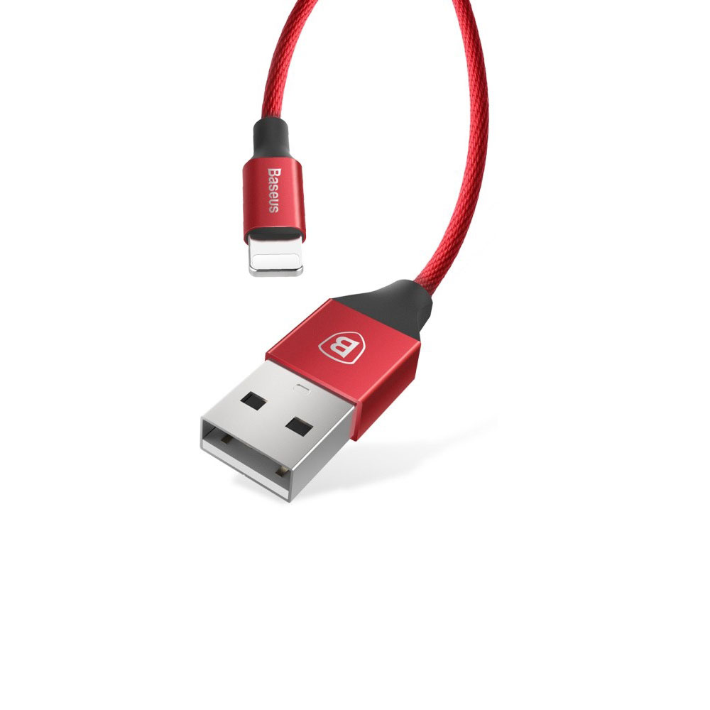 (1.2m) Yiven Lightning USB Ladekabel Datenkabel - Rot